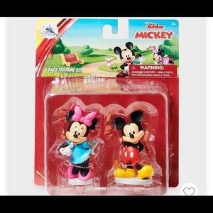 Disney Mickey & Minnie Mouse 2 pack Figurines Set